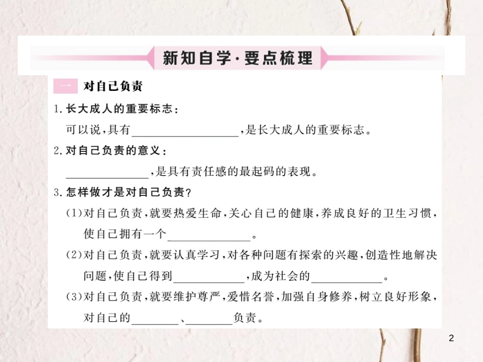 九年级政治全册 第二单元 共同生活 第五课 这是我的责任 第1框 长大成人的标志课件 人民版_第2页