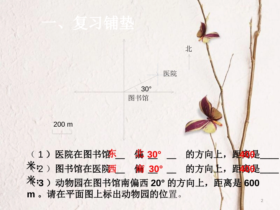 六年级数学上册 2.2 位置与方向（二）课件3 新人教版_第2页