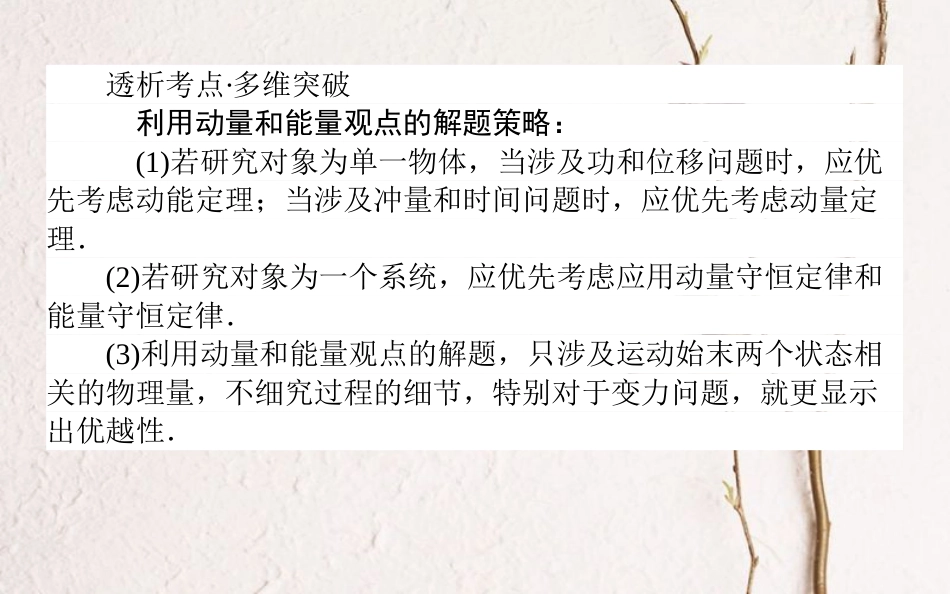 2019届高考物理一轮复习 第六章 动量守恒定律 专题七课件_第2页