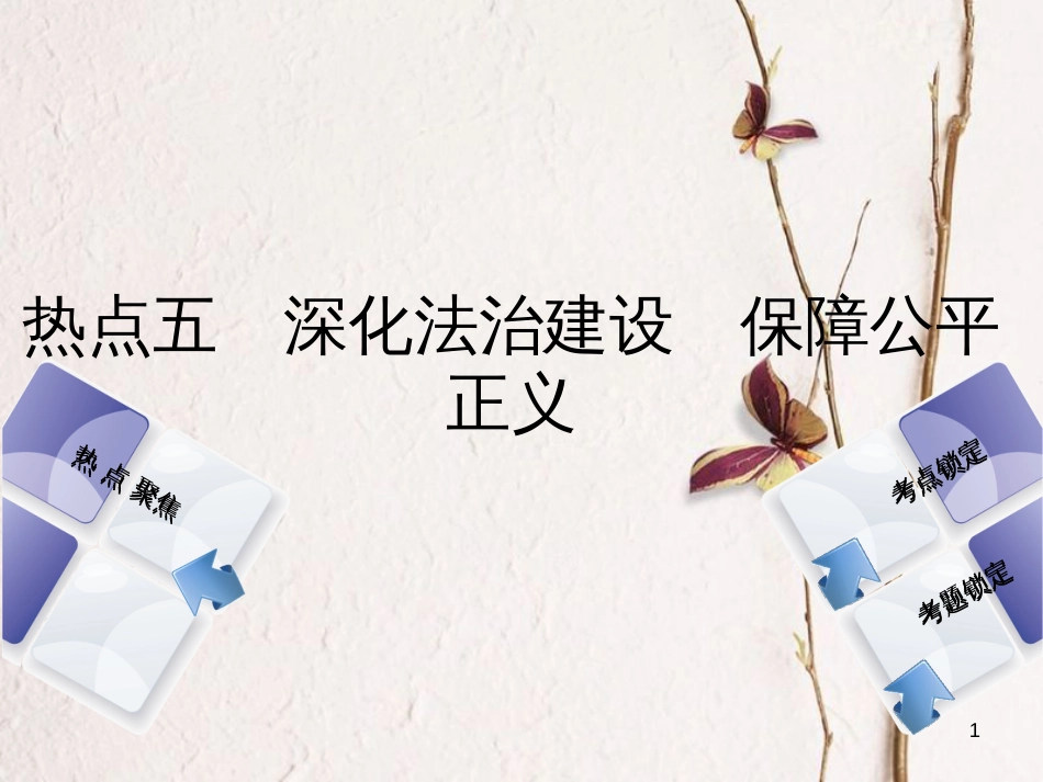 （河北专版）中考政治复习方案 热点专题五 深化法治建设 保障公平正义课件_第1页