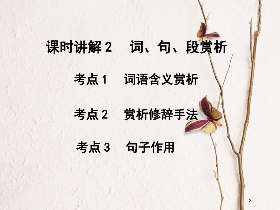 湖南省2018中考语文总复习 第三部分 现代文阅读 专题三 记叙文阅读课件_第3页