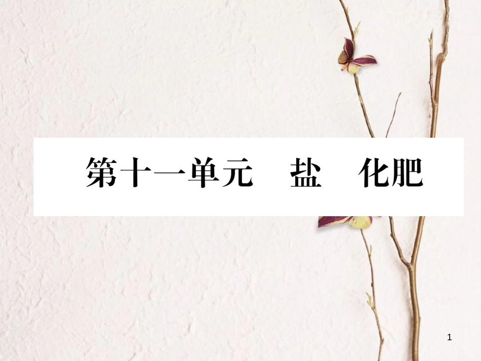 （青海专版）中考化学复习 第1编 教材知识梳理篇 第11单元 盐 化肥五年中考真题演练（精讲）课件_第1页