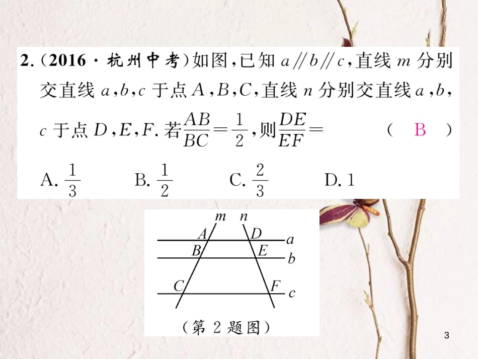 九年级数学下册 专题3 图形的相似作业课件 （新版）湘教版_第3页