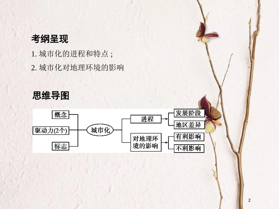 2019届高考地理一轮复习 第八单元 城市与城市化 第二讲 城市化课件_第2页