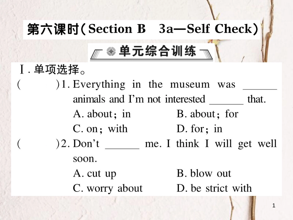 七年级英语下册 Unit 11 How was your school trip（第6课时）习题课件 （新版）人教新目标版_第1页