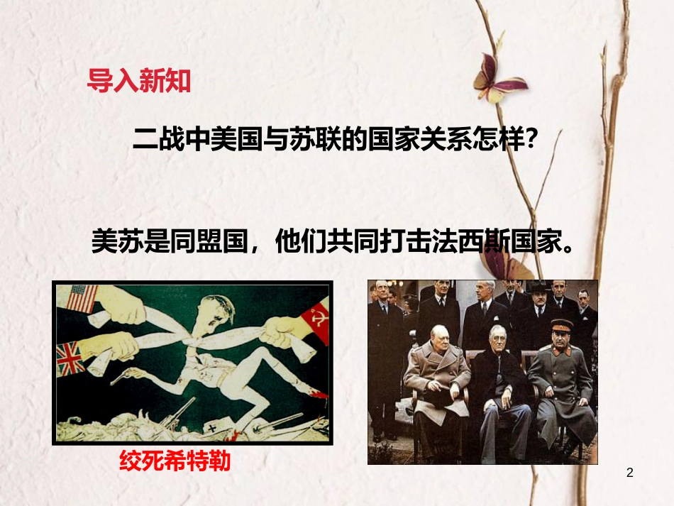 云南省个旧市九年级历史下册 9 东西方对峙的两极格局课件 中华书局版_第2页