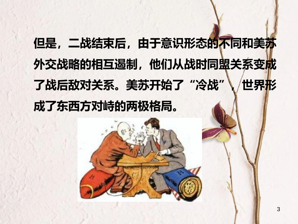 云南省个旧市九年级历史下册 9 东西方对峙的两极格局课件 中华书局版_第3页