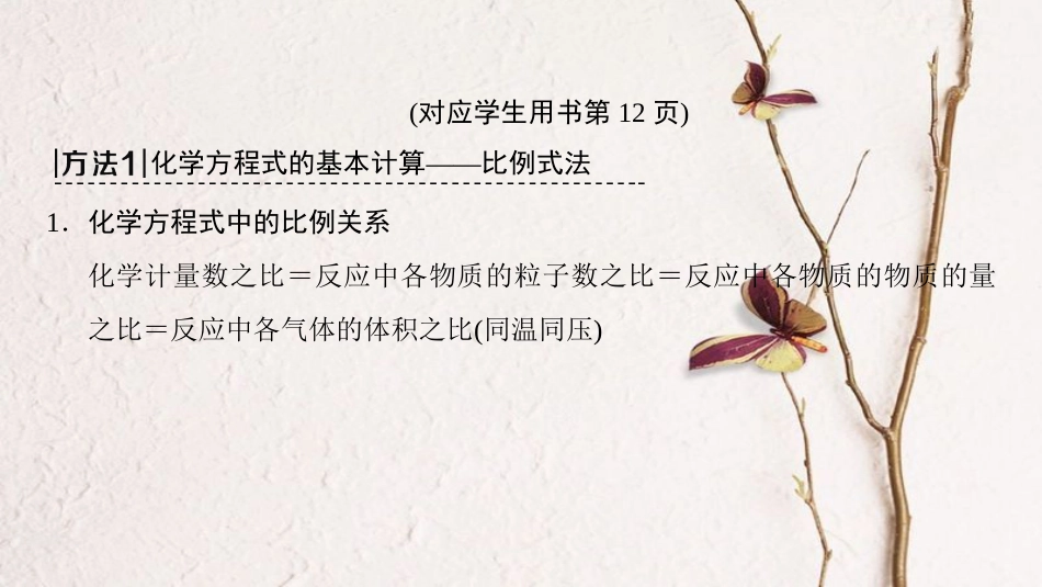 （全国通用）2019版高考化学一轮复习 第1章 化学计量在实验中的应用 专项突破1 物质的量在方程式计算中的三种常用方法课件_第2页