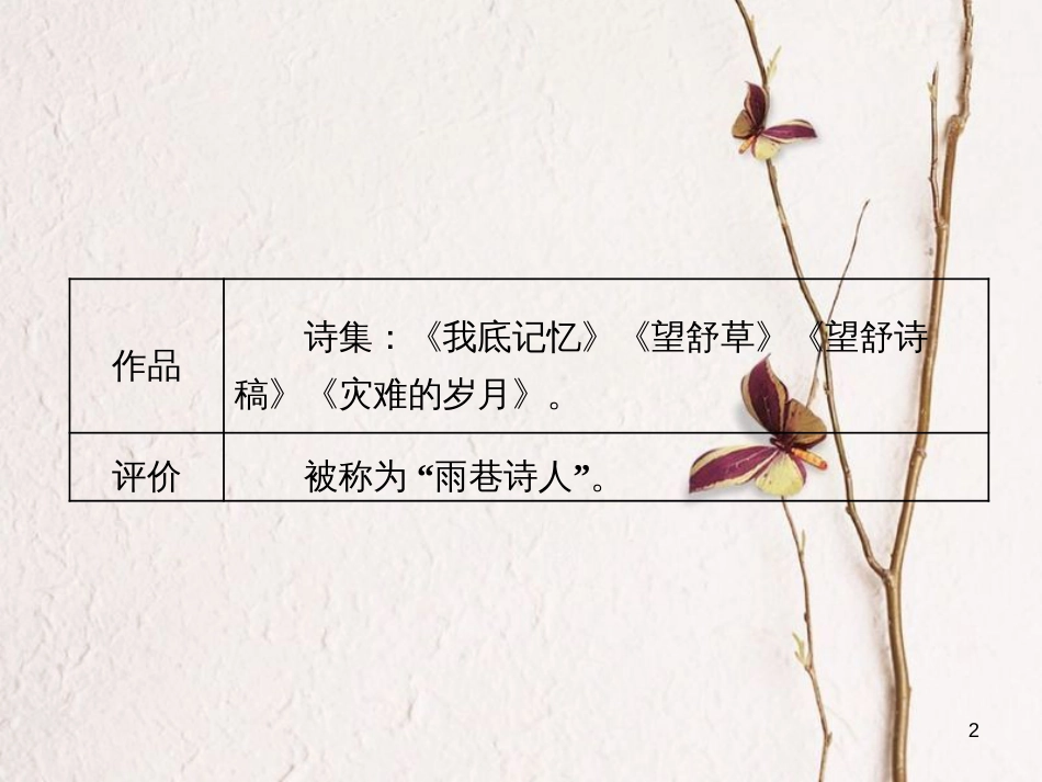 高中语文 第2课 诗两首课件 新人教版必修1_第2页