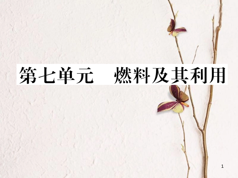 （青海专版）中考化学复习 第1编 教材知识梳理篇 第7单元 燃料及其利用五年中考真题演练（精讲）课件_第1页
