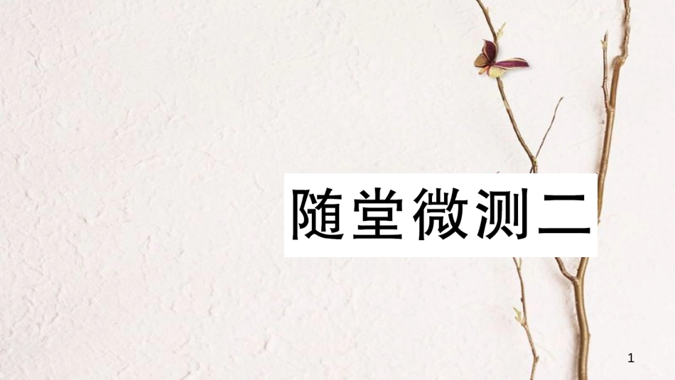 二年级语文下册 随堂微测二 习题课件 新人教版_第1页