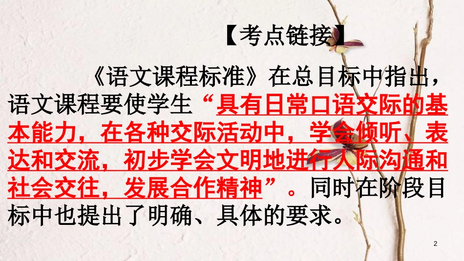 安徽省合肥市中考语文 口语交际复习课件_第2页