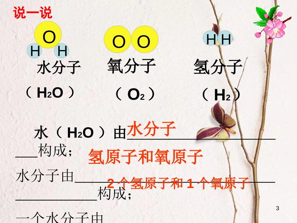 九年级化学上册 第三单元 物质构成的奥秘 课题2 分子和原子（二）课件 （新版）新人教版_第3页