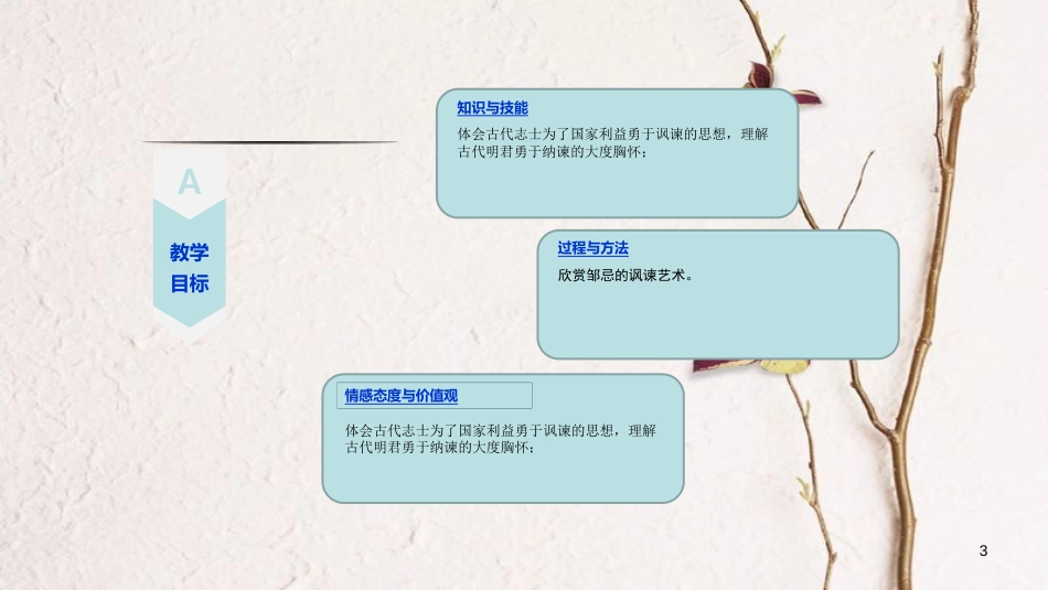 吉林省双辽市八年级语文上册 9邹忌讽齐王纳谏（第2课时）课件 长春版_第3页