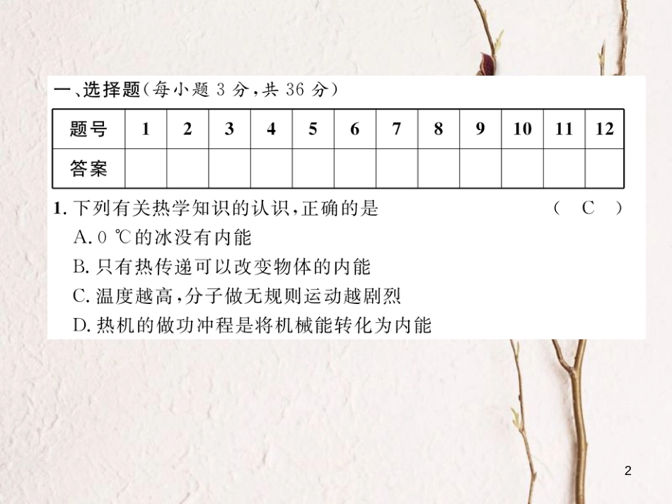 年九年级物理全册 期末达标测试题课件 （新版）新人教版_第2页
