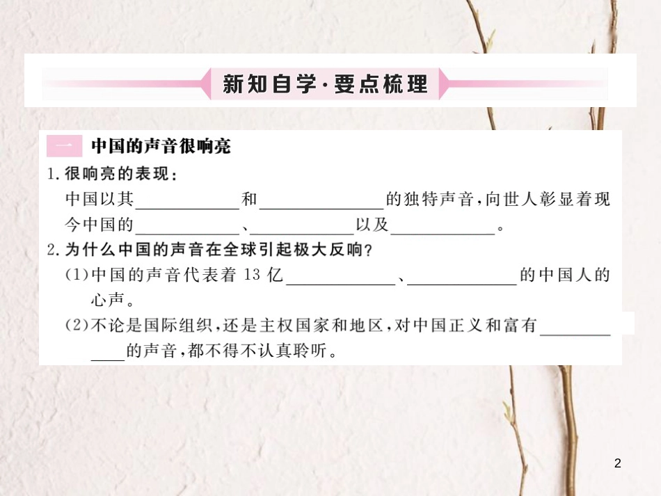 九年级政治全册 第一单元 世界大舞台 第二课 中国的声音 第1框 中国的声音很响亮 中国的大国地位课件 人民版_第2页