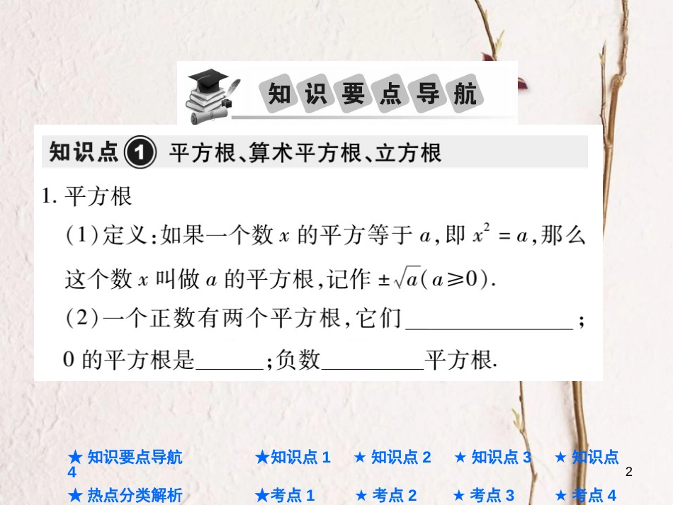 中考数学总复习 第一部分 基础知识复习 第1章 数与式 第2讲 实数的运算课件_第2页