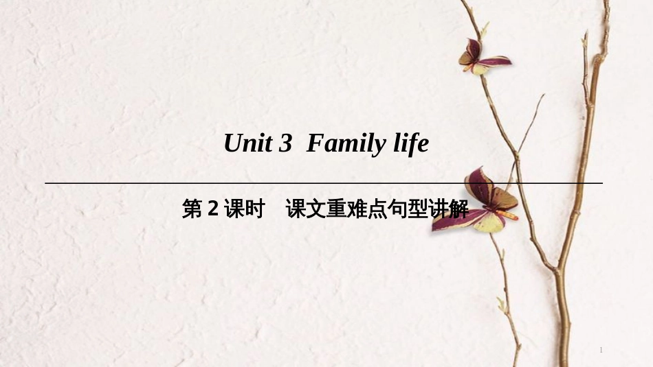 九年级英语上册 Module 2 Ideas and viewpoints Unit 3 Family life（第2课时）课文重难点句型讲解课件 牛津深圳版_第1页