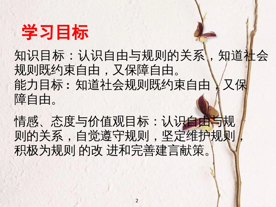 广东省河源市八年级道德与法治上册 第二单元 遵守社会规则 第三课 社会生活离不开规则 第2框《遵守规则》课件 新人教版_第2页