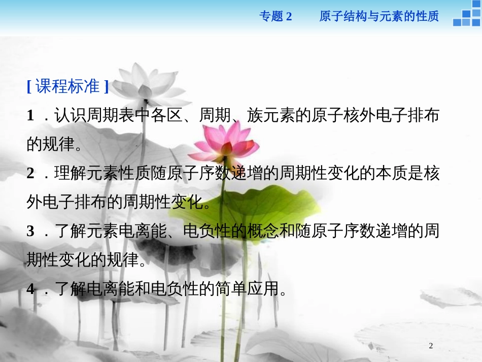 高中化学 专题2 原子结构与元素的性质 第二单元 元素性质的递变规律课件 苏教版选修3_第2页