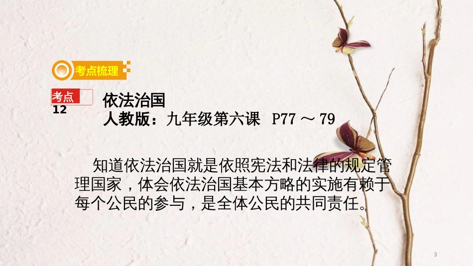 中考政治 课时10 依法治国 监督权课件_第3页