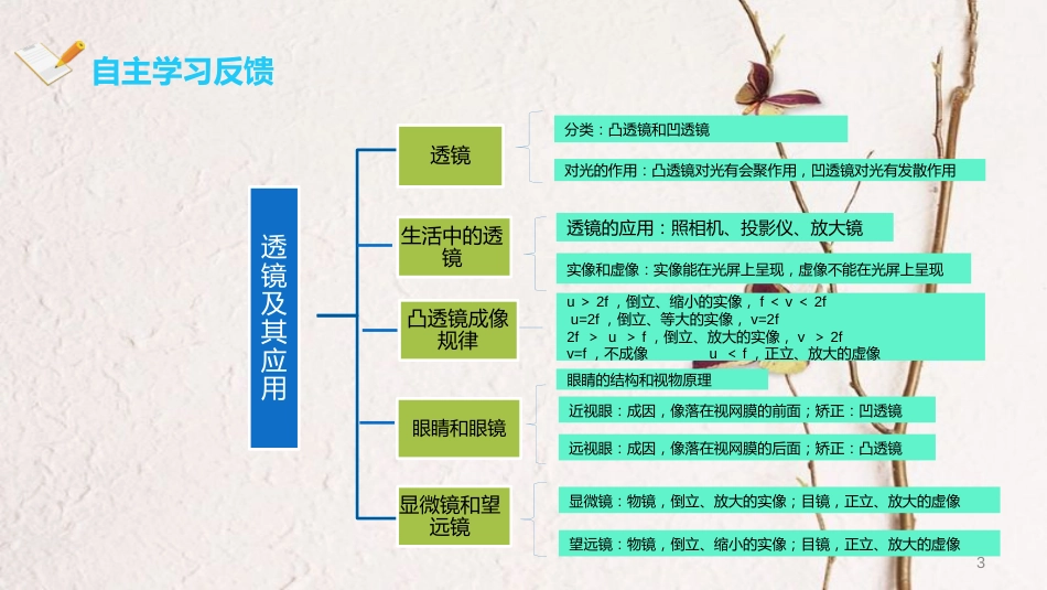 八年级物理上册 第5章 透镜及其应用复习课件 （新版）新人教版_第3页