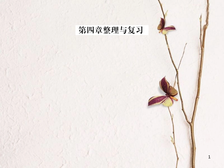 八年级数学上册 4 一次函数整理与复习课件 （新版）北师大版_第1页