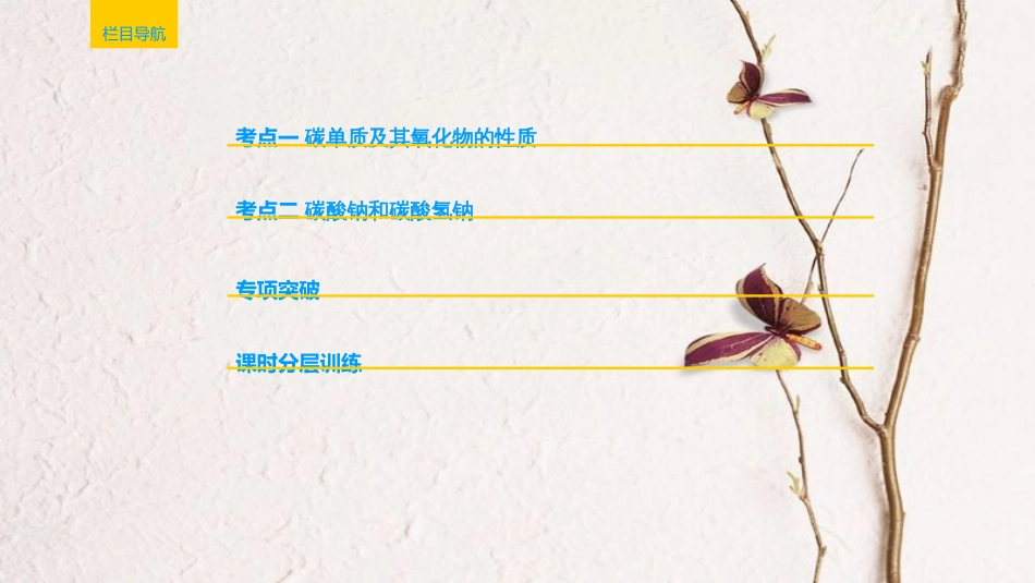 2019年高考化学一轮复习 第3章 自然界中的元素 第1节 碳的多样性课件 鲁科版_第2页
