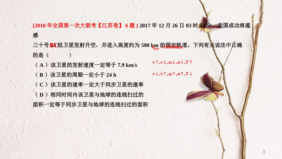 年高考物理三轮冲刺 模块二 神秘天体题的巧判断课件_第3页