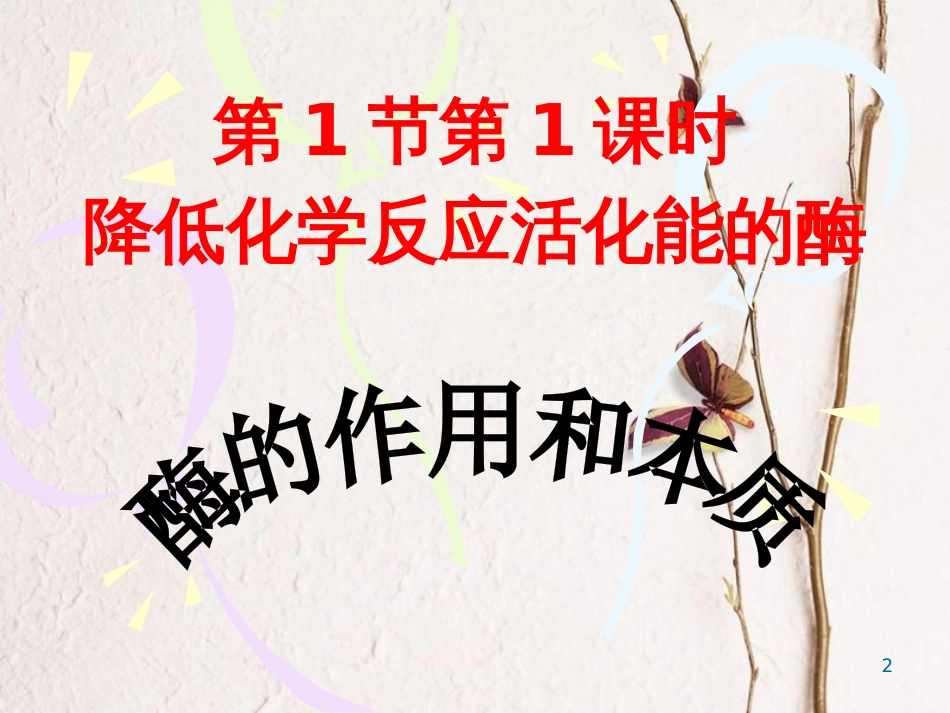 河北省南宫市高中生物 第五章 细胞的能量供应和利用 5.1 降低化学反应活化能的酶（第1课时）课件 新人教版必修1_第2页
