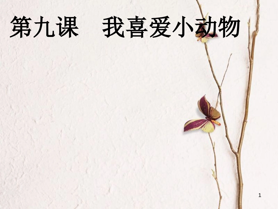 九年级语文上册 第九课《我喜爱小动物》课件3 新疆教育版_第1页