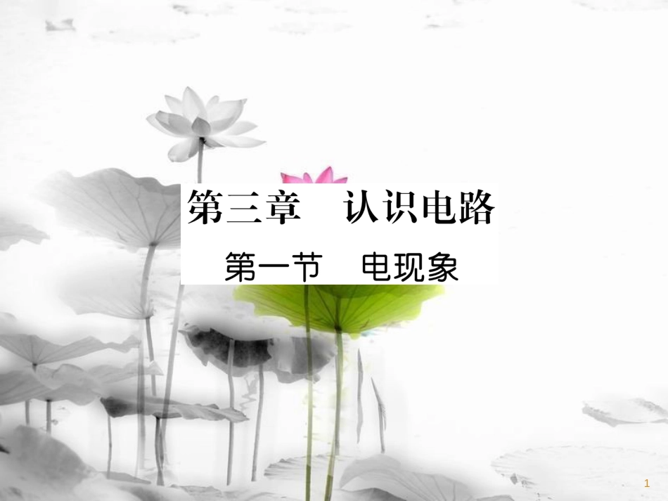 九年级物理上册 第3章 第1节 电现象课件 （新版）教科版_第1页