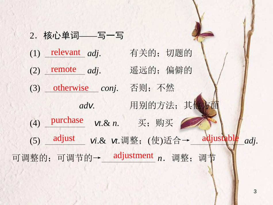 版高考英语大一轮复习 第1部分 模块复习方略 Unit 4 Sharing课件  新人教版选修7_第3页