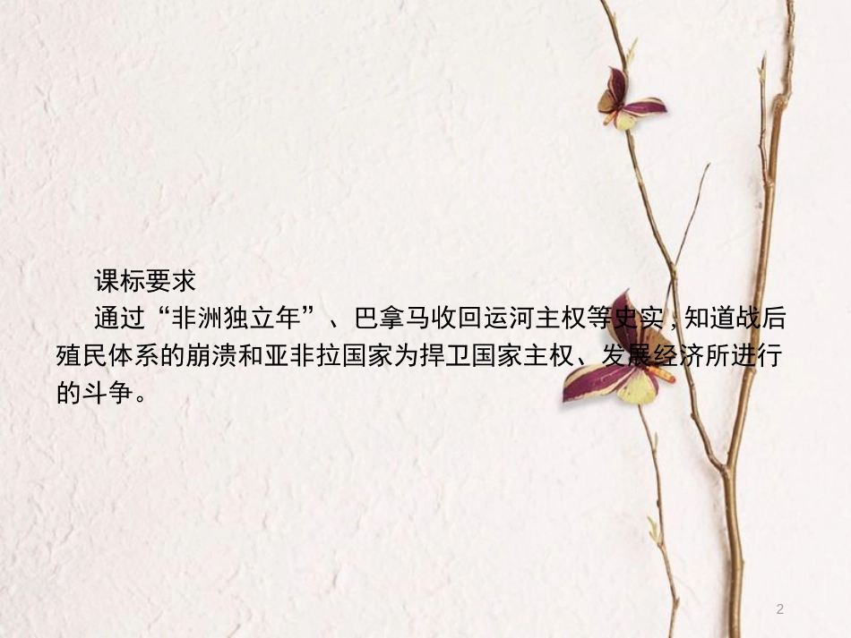 九年级历史下册 第三单元 两极下的竞争 14 殖民废墟上的重建课件 北师大版_第2页
