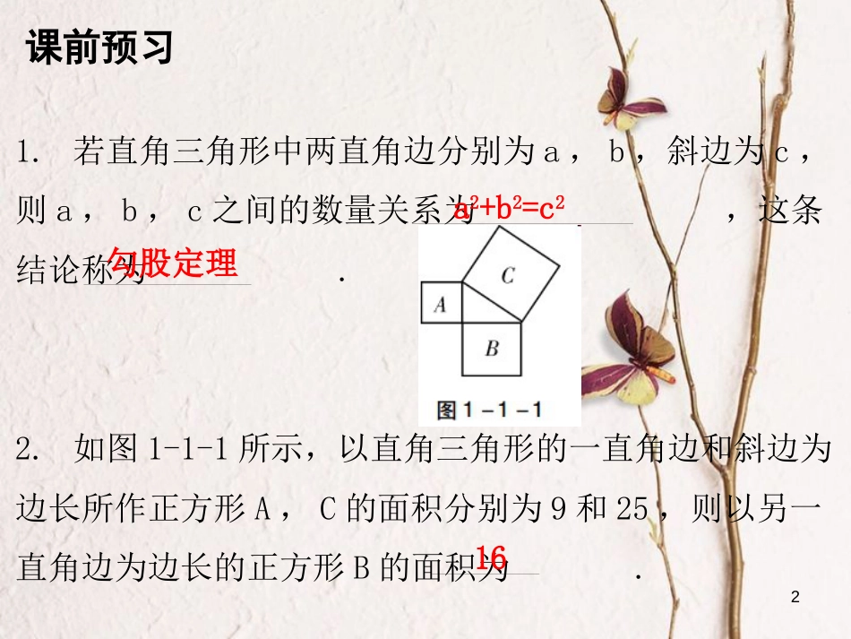 八年级数学上册 第一章 勾股定理 1 探索勾股定理课件 （新版）北师大版_第2页