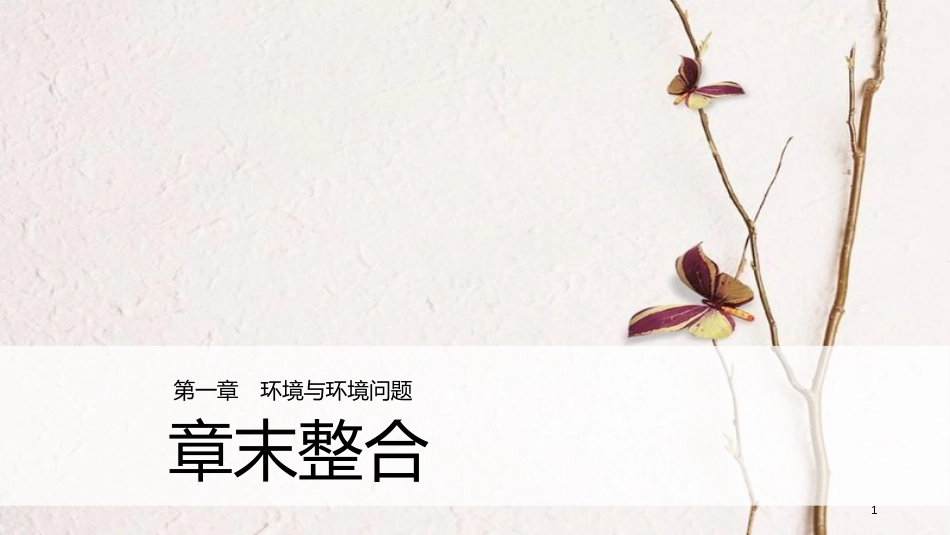高中地理 第一章 环境与环境问题章末整合同步备课课件 中图版选修6_第1页