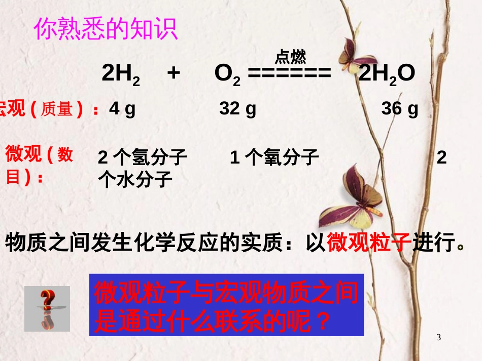 高中化学 第一章 从实验学化学 第二节 物质的量（第1课时）课件 新人教版必修1_第3页