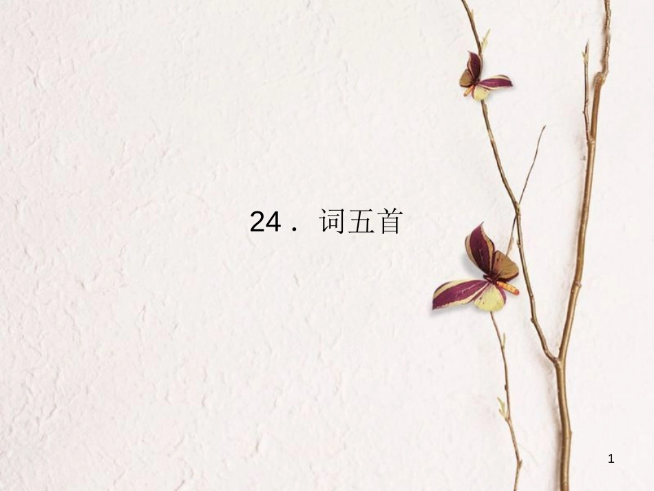 九年级语文上册 第六单元 25 词五首课件 （新版）新人教版_第1页