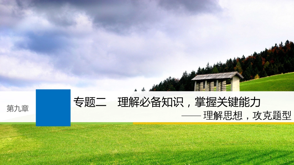 2019届高考语文一轮复习 第九章 实用类文本阅读-侧重信息筛选与概括的阅读 专题二 理解必备知识,掌握关键能力课件_第1页