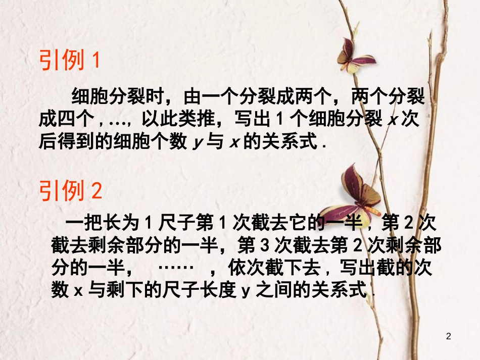 河北省临漳县高中数学 第二章 基本初等函数（Ⅰ）2.1.2 指数函数课件 新人教A版必修1_第2页