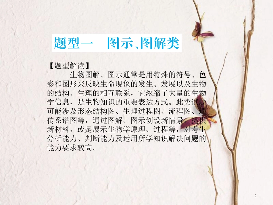 高考生物二轮复习 第三部分 题型突破课件_第2页