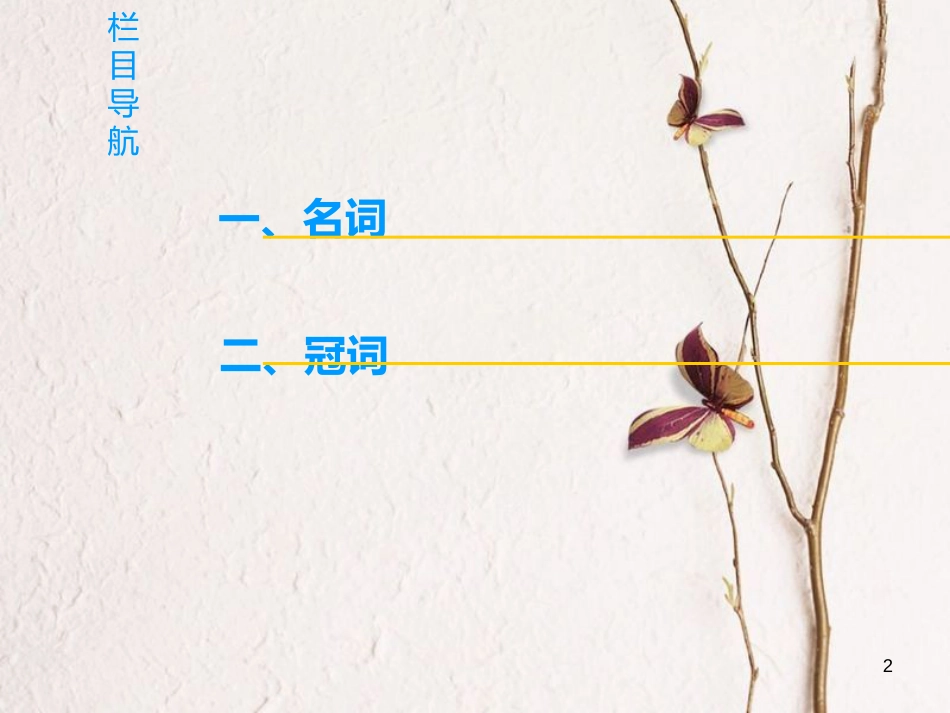 2019版高三英语一轮复习 第2部分 语法专题突破 专题2 名词和冠词课件 北师大版_第2页