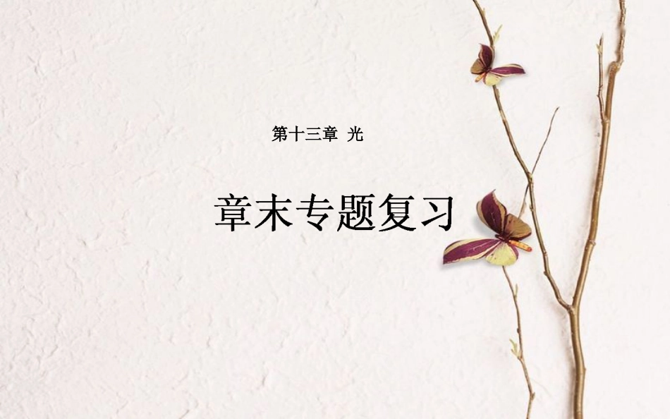 高中物理 第十三章 光章末课件 新人教版选修3-4_第1页