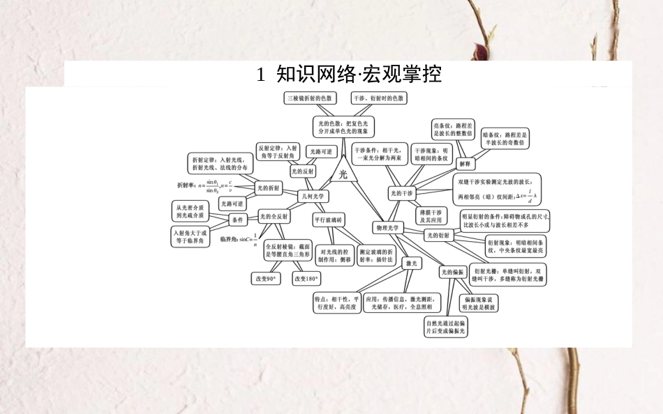 高中物理 第十三章 光章末课件 新人教版选修3-4_第2页