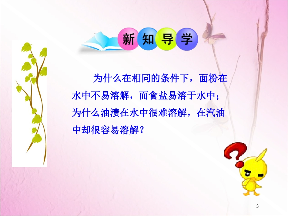 福建省南平市浦城县九年级化学全册 6.3 物质的溶解性课件 （新版）沪教版_第3页