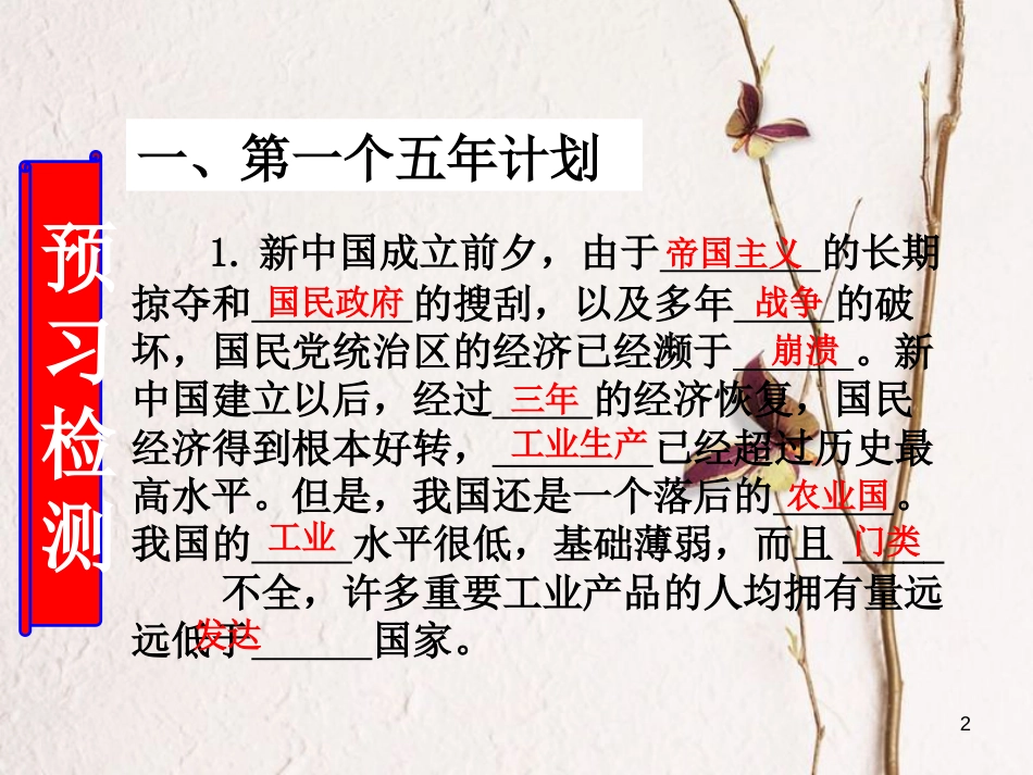 八年级历史下册 第二单元 社会主义制度的建立与社会主义建设的探索 第4课 工业化的起步和人民代表大会制度的确立课件3 新人教版_第2页