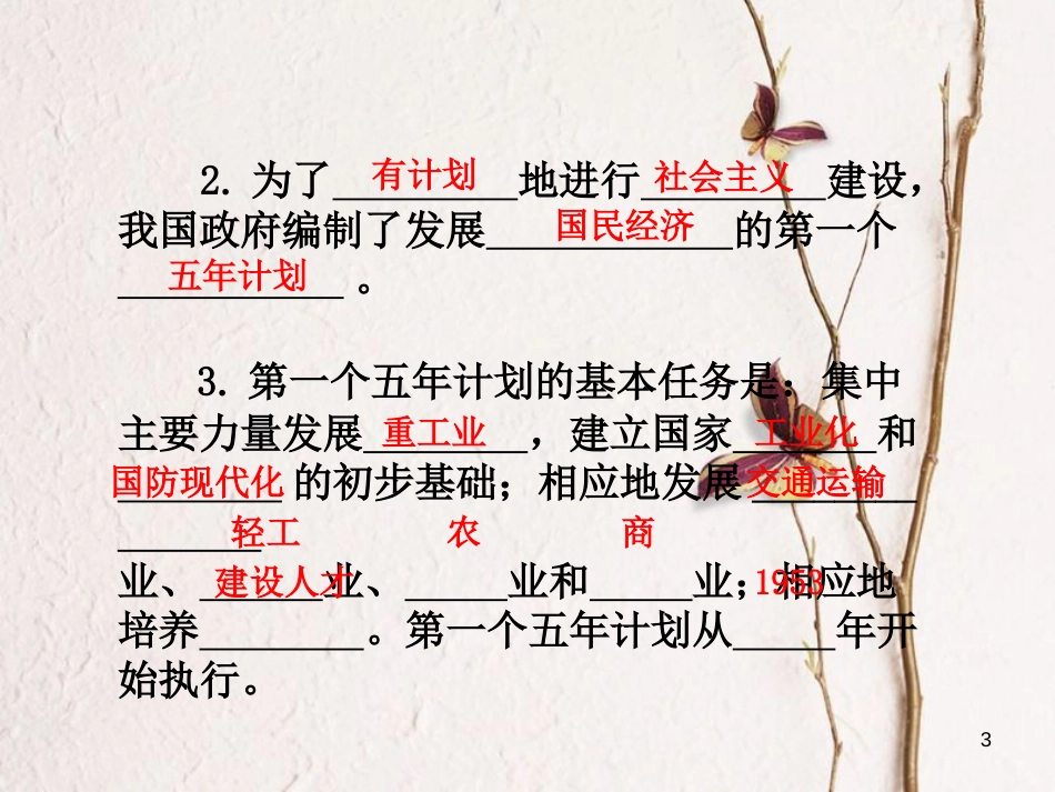 八年级历史下册 第二单元 社会主义制度的建立与社会主义建设的探索 第4课 工业化的起步和人民代表大会制度的确立课件3 新人教版_第3页
