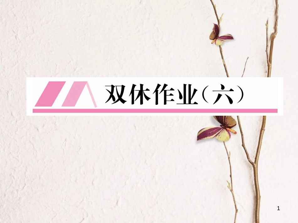 七年级数学下册 双休作业（六）课件 （新版）北师大版_第1页