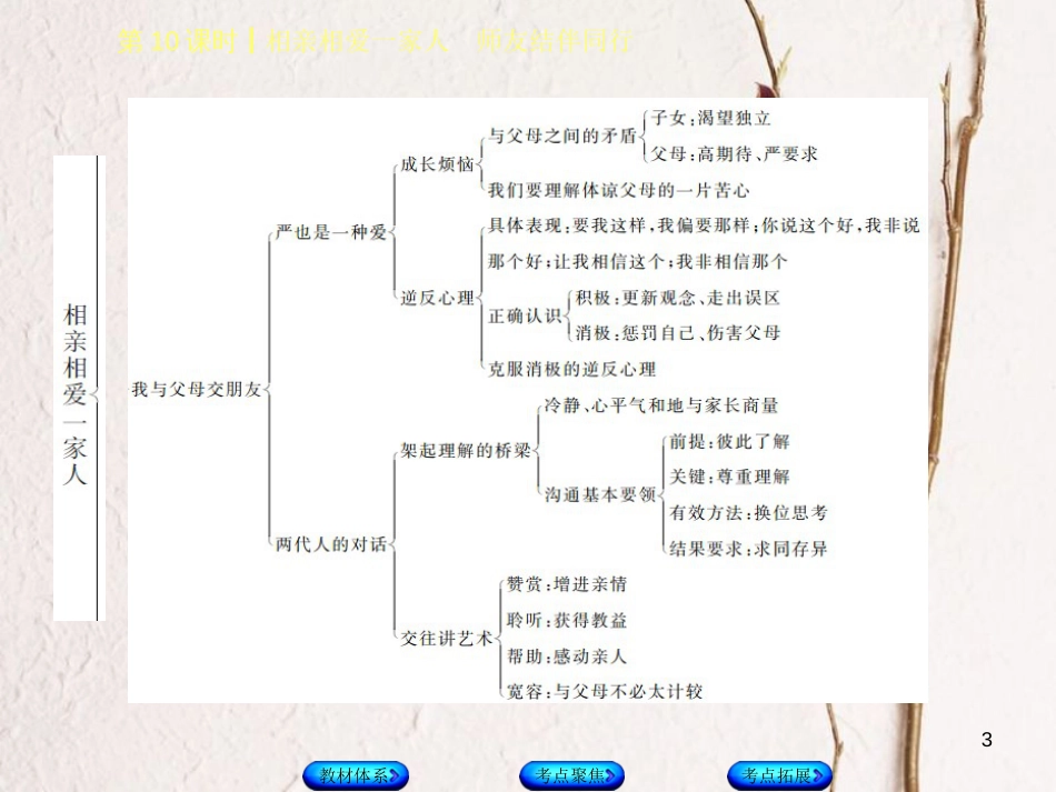 （鄂尔多斯专版）中考政治 八年级 第10课时 相亲相爱一家人 师友结伴同行课件_第3页