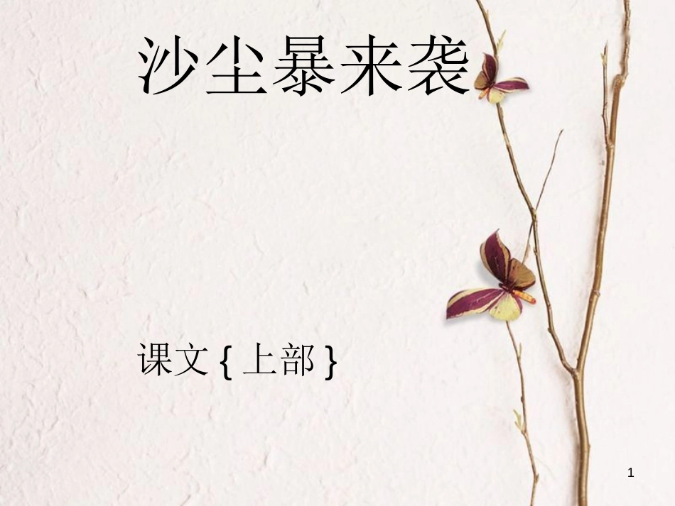 九年级语文下册 第四课《沙尘暴来袭》课件1 新疆教育版_第1页